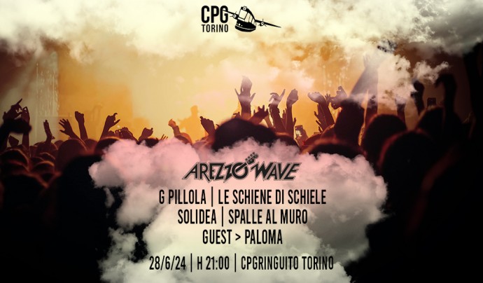 La finale di Stati Generali del Rock/Arezzo Wave, ospiti speciali Paloma: venerdì 28 giugno al CPGringuito (CPG Torino area estiva), doors ore 20:30, ingresso gratuito.